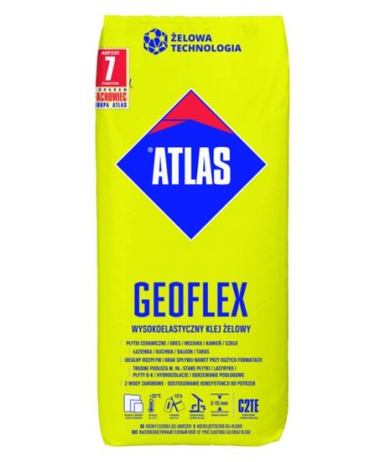 ATLAS GEOFLEX ZAPRAWA KLEJOWA KLEJ PŁYTKI 22,5kg