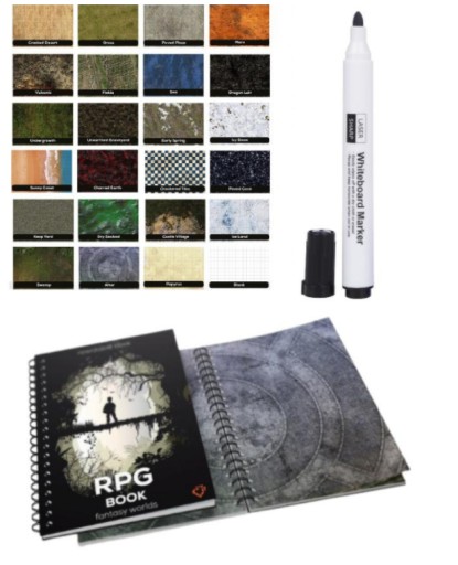 ZMYWALNA KSIĘGA RPG A4 SIATKA KWADRATOWA