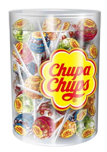 CHUPA CHUPS Słój Lizak Owocowy mix smaków 50 szt
