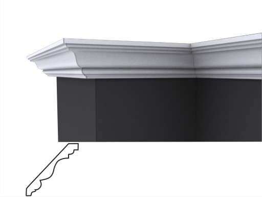 F-22 100x100mm, listwa przysufitowa, sztukateria
