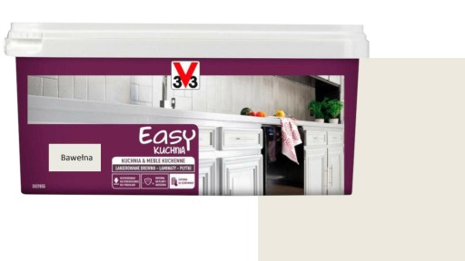 V33 EASY FARBA RENOWACJA KUCHNIA MEBLE bawełna 2L