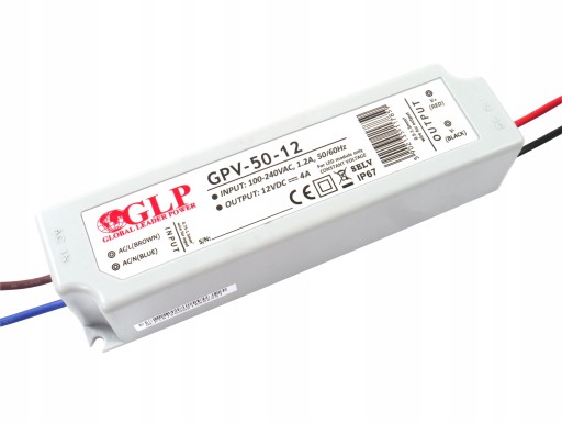 ZASILACZ LED GLP 12V/4A 50W GPV-50-12