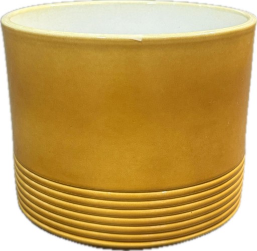 Osłonka doniczka ceramiczna miodowa 12 cm