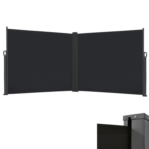 UISEBRT 180x600cm Markiza boczna Markiza Ścienna markiza Ochrona strażowa