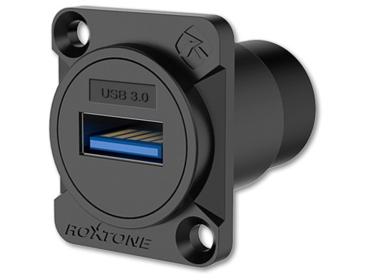 GNIAZDO USB 3.0 PANELOWE D ROXTONE RAU3D-B