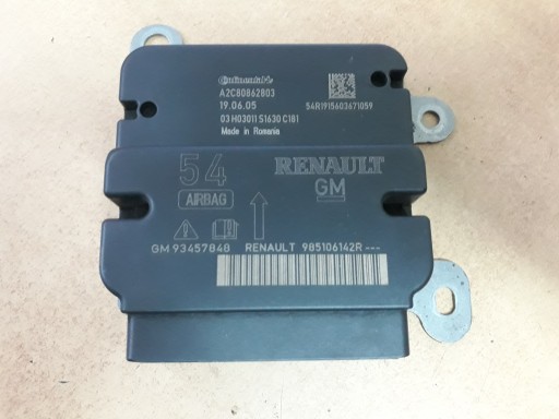 TRAFIC III VIVARO III SENSOR AIRBAG 985106142R ROK 2019