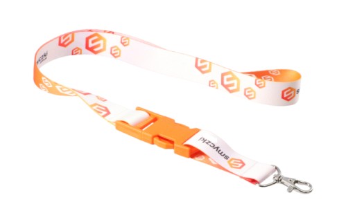 SMYCZE REKLAMOWE z KLAMRĄ logo Nadruk Full Kolor Dwustronny 25mm 100 szt