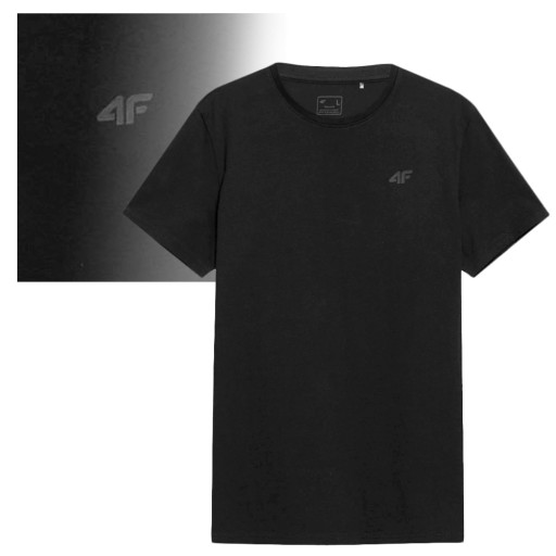 4F T-shirt Koszulka Męska TTSHM536 CZARNA S