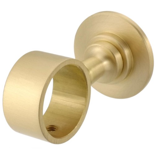 Uchwyt ścienny przelotowy, przelotka do liny, sznura 40 mm - złoty mat