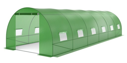 Tunel Ogrodowy Foliowy 18m2 Szklarnia 6x3m 12 okien na ogród wysoka jakość