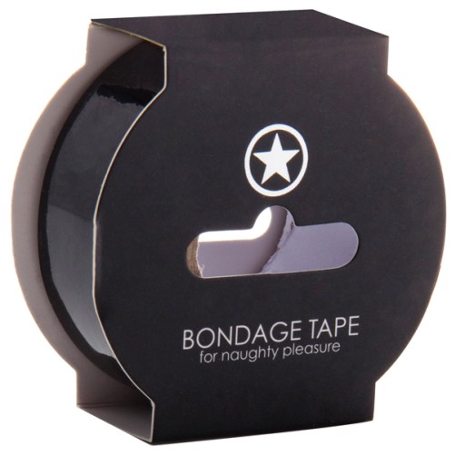 BLACK OUCH - NON STICKY BONDAGE TAPE