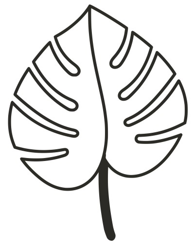PODPÓRKA KWIATÓW ROŚLIN PERGOLA MONSTERA LIŚĆ 25cm