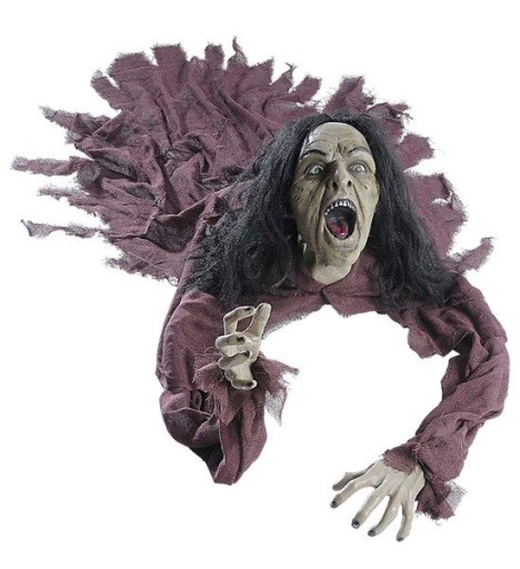 WIEDŹMA DEKORACJA DŹWIĘK ŚWIATŁO HALLOWEEN