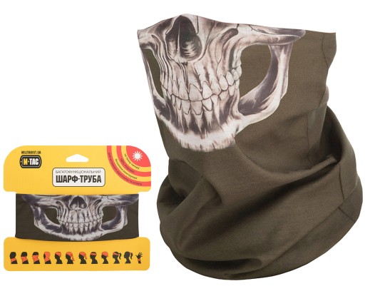 CHUSTA SZALOKOMINIARKA KOMIN KOMINIARKA M-TAC REAPER SKULL CZASZKA OLIVE