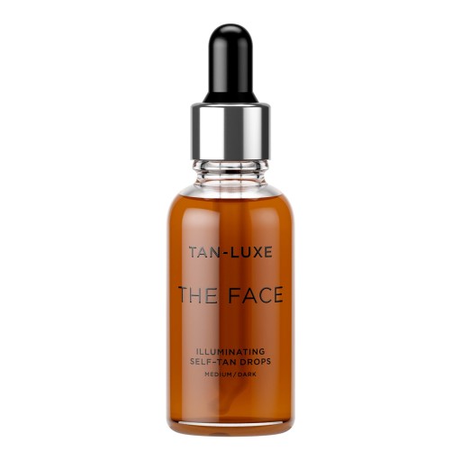 Tan-Luxe THE FACE Self Tan Drops, Medium/Dark (30 ml) Add Tanning Drops to