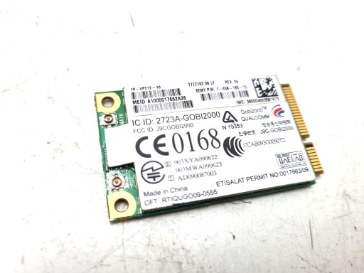 WWAN J9C-GOBI2000 VPCSA VPCSB VPCSC PCG-41214M