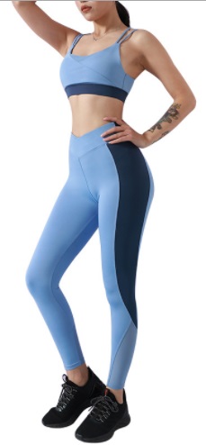 SPORTOWY KOMPLET TOP + LEGGINSY SIŁOWNIA XS