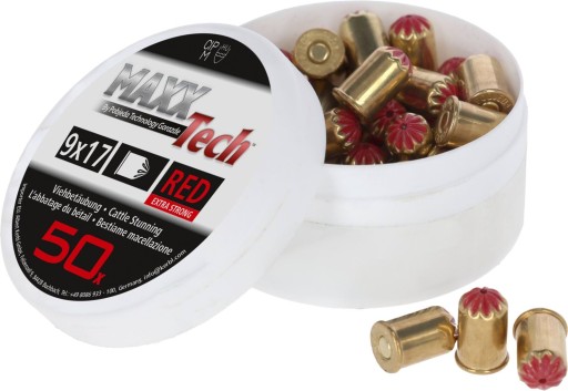 Naboje do aparatu ubojowego BLITZ czerwone 50szt. 9x17 KERBL