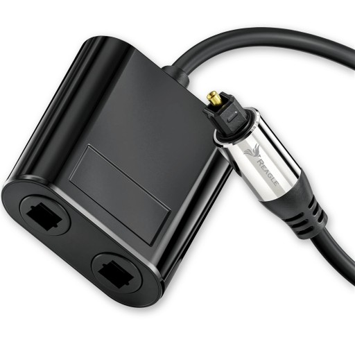 REAGLE AUDIO SPLITTER 1x2 SPDIF TOSLINK ROZDZIELACZ OPTYCZNY PRZEJŚCIÓWKA