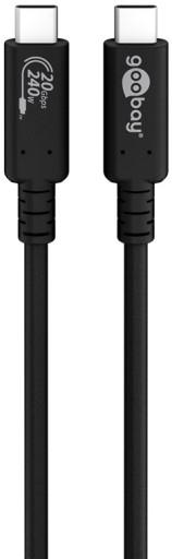 Kabel USB-C USB4 Gen 2x2 20 Gb/s 240W Goobay 2m