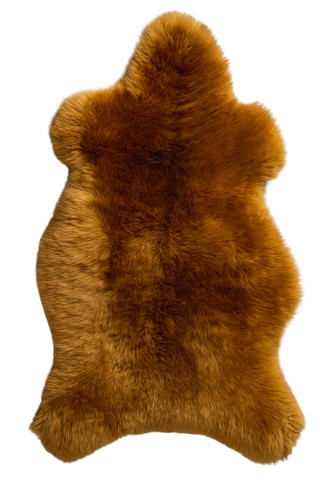 Skóra Owcza Naturalna Kolor Musztardowy 90-110 cm