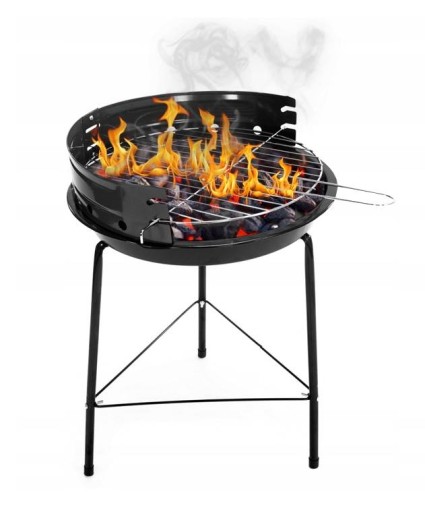 Grill Węglowy Ogrodowy Składany Ruszt Turystyczny