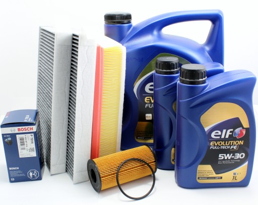 FILTRY+OLEJ 5W30 ELF RENAULT LAGUNA III 2.0 DCI 07