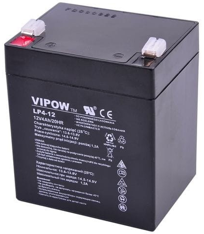 Vipow BAT0210; Akumulator żelowy; 12V; 4Ah