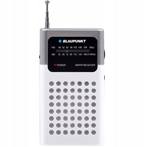 MINI RADIO KIESZONKOWE ANALOGOWE NA BATERIE AM/FM POKRĘTŁO BLAUPUNKT PR4WH