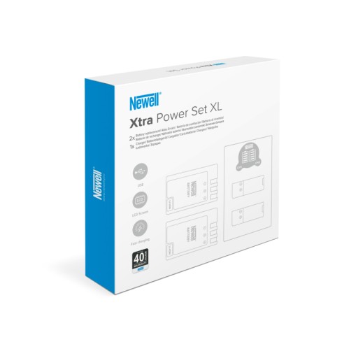 Newell Xtra Power Set XL NP-BX1 zestaw podwójna ładowarka i dwa akumulatory