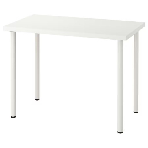 STÓŁ BIURKO 100x60 cm BIAŁY LINNMON/ADILS IKEA