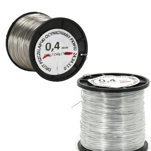 Drut do ramek pszczelich ocynkowany 0,4 mm - 250g