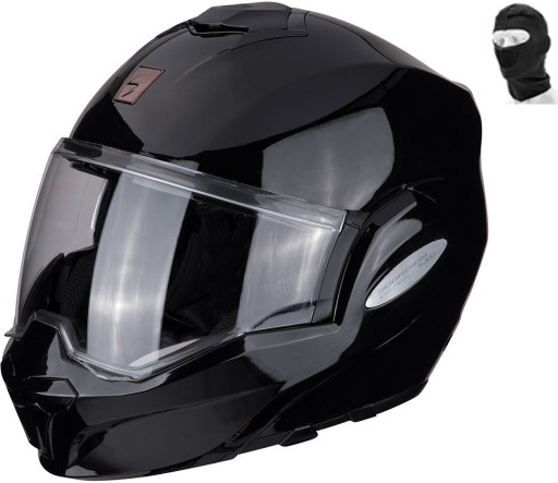 Kask SCORPION KASK EXO-TECH SOLID POŁYSK BLACK M