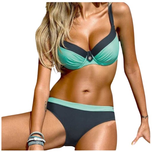 STRÓJ KĄPIELOWY DWUCZĘŚCIOWY PLUS SIZE XXL BIKINI