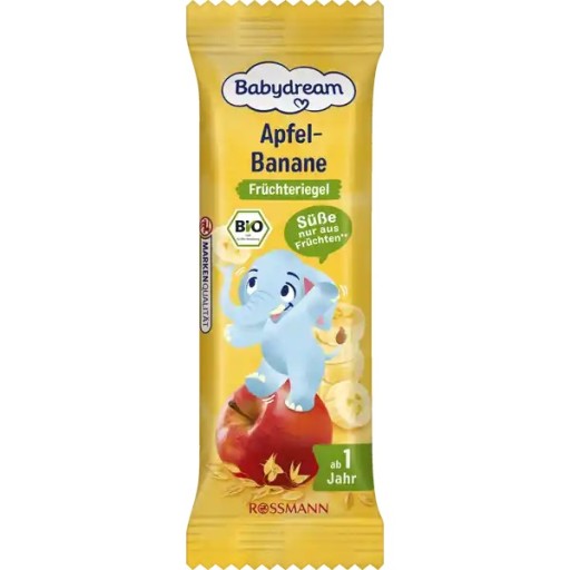 BABYDREAM BIO ZDROWY BATONIK JABŁKO BANAN OWIES