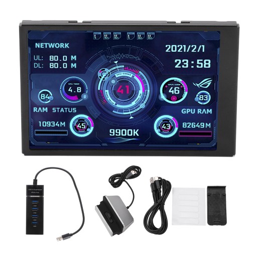 3,5-calowy monitor danych IPS USB PC CPU GPU RAM