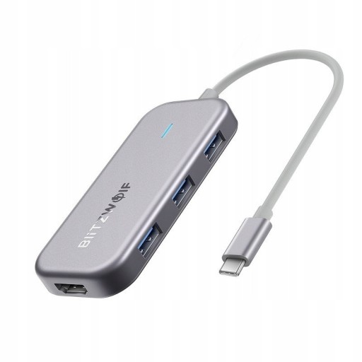 Adapter 7w1 Blitzwolf BW-TH5 Hub USB-C do 3xUSB