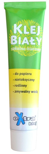 Klej w Tubce biały szkolno-biurowy Extra 50g Schemat
