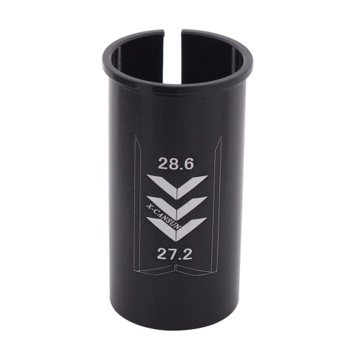 Podkładka pod siodełko rowerowe Podkładka Naprawa rurki Czarna tuleja siodła rowerowego 28,6 mm do 27,2 mm