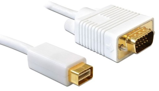 Przyłącze mini DVI wt - VGA wt (2,0M)