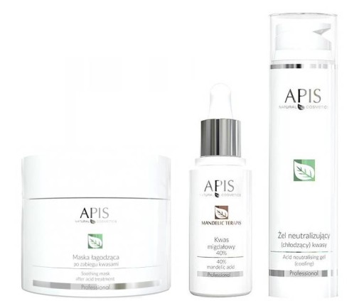 APIS kwas migdałowy 40% neutralizator maska ZESTAW