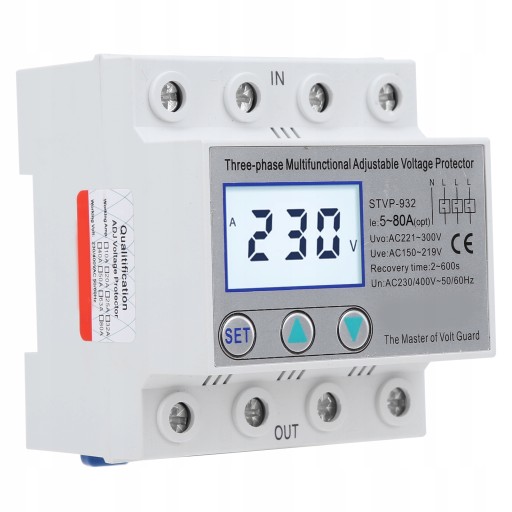 TRÓJFAZOWY OCHRONNIK NAPIĘCIA LCD STVP-932
