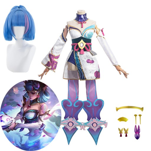 Cosplay Duch kwiat Evelynn gra przebranie na