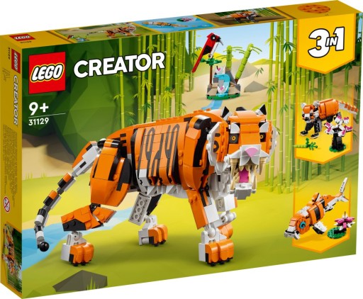 LEGO CREATOR Majestatyczny tygrys 3w1 31129