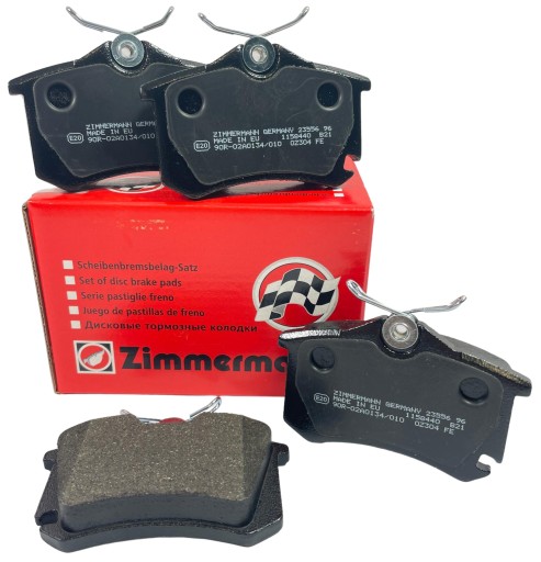 ZIMMERMANN Klocki Tył AUDI A3, CUPRA, SEAT LEON, OCTAVIA, CADDY, GOLF VIII