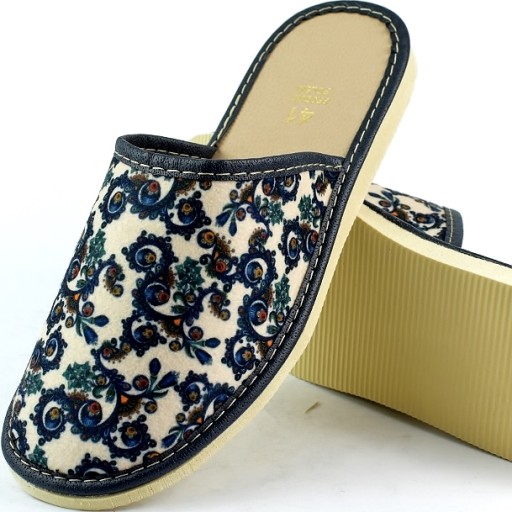 KAPCIE PANTOFLE KLAPKI DOMOWE DAMSKIE r. 36 - 22,5 cm