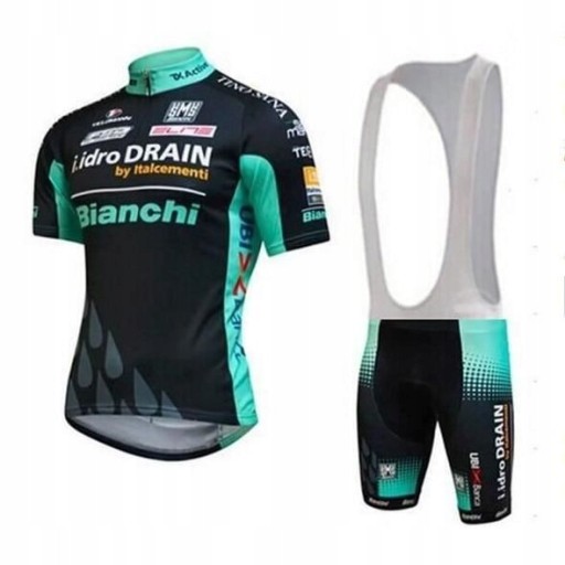 Strój kolarski MTB rowerowy BMC krótki rękaw set