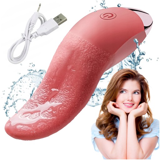 CLITORAL STIMULAR MASSAGER VIBRATOR MOVABLE TONGUE - FOR CUSHION
