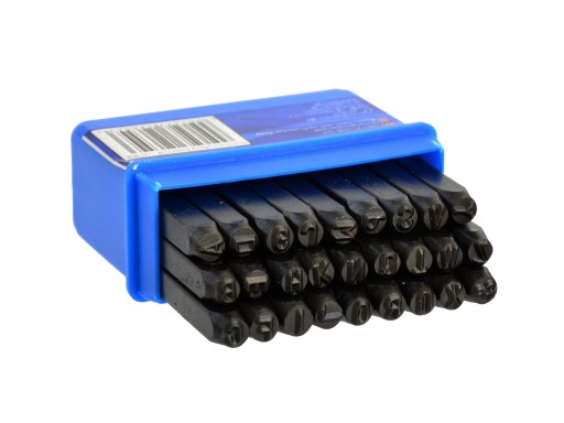 Numeratory litery znaczniki 4mm stemple metal 27el