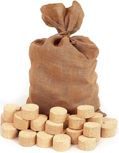 Brykiet do kominka drzewny w jutowym worku 12.5kg